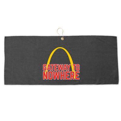 Obvious Shirts Gateway To Nowhere Large Microfiber Waffle Golf Towel