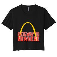 Obvious Shirts Gateway To Nowhere Women's Crop Top Tee