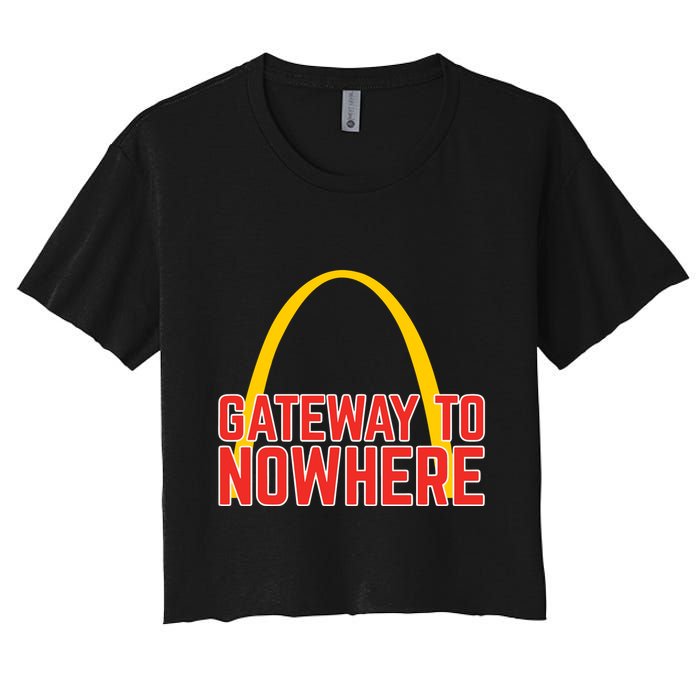 Obvious Shirts Gateway To Nowhere Women's Crop Top Tee