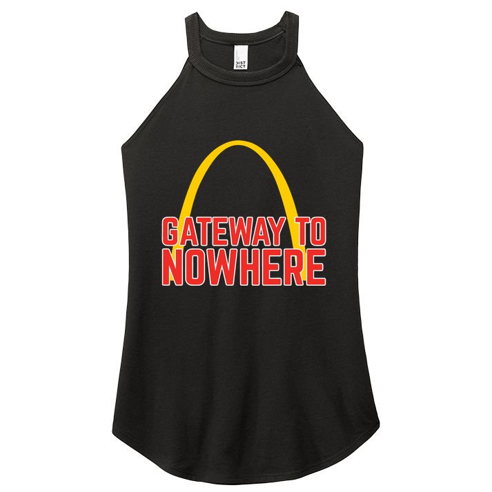 Obvious Shirts Gateway To Nowhere Women's Perfect Tri Rocker Tank
