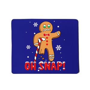 Oh Snap Gingerbread Christmas Xmas Happy Holiday Gift Mousepad