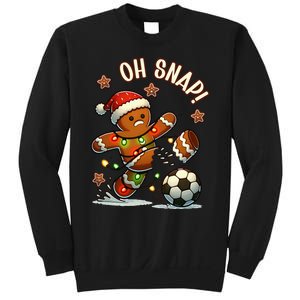 Oh Snap Gingerbreadman Christmas Soccer Sweatshirt