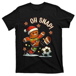 Oh Snap Gingerbreadman Christmas Soccer T-Shirt