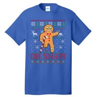 Oh Snap Gingerbread Christmas Xmas Holiday Ugly Cool Gift Tall T-Shirt