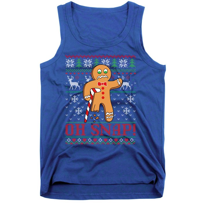 Oh Snap Gingerbread Christmas Xmas Holiday Ugly Cool Gift Tank Top