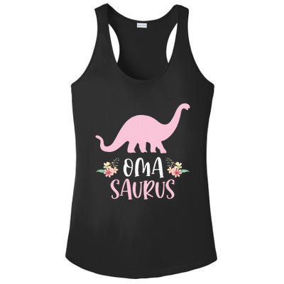 Oma Saurus German Grandma MotherS Day Thanksgiving Xmas Ladies PosiCharge Competitor Racerback Tank