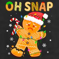 Oh Snap Gingerbread Man Christmas Cookie Costume Baking Team Cool Comfort Performance Bucket Hat