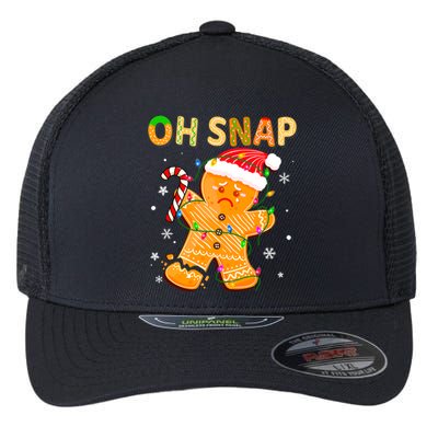 Oh Snap Gingerbread Man Christmas Cookie Costume Baking Team Flexfit Unipanel Trucker Cap