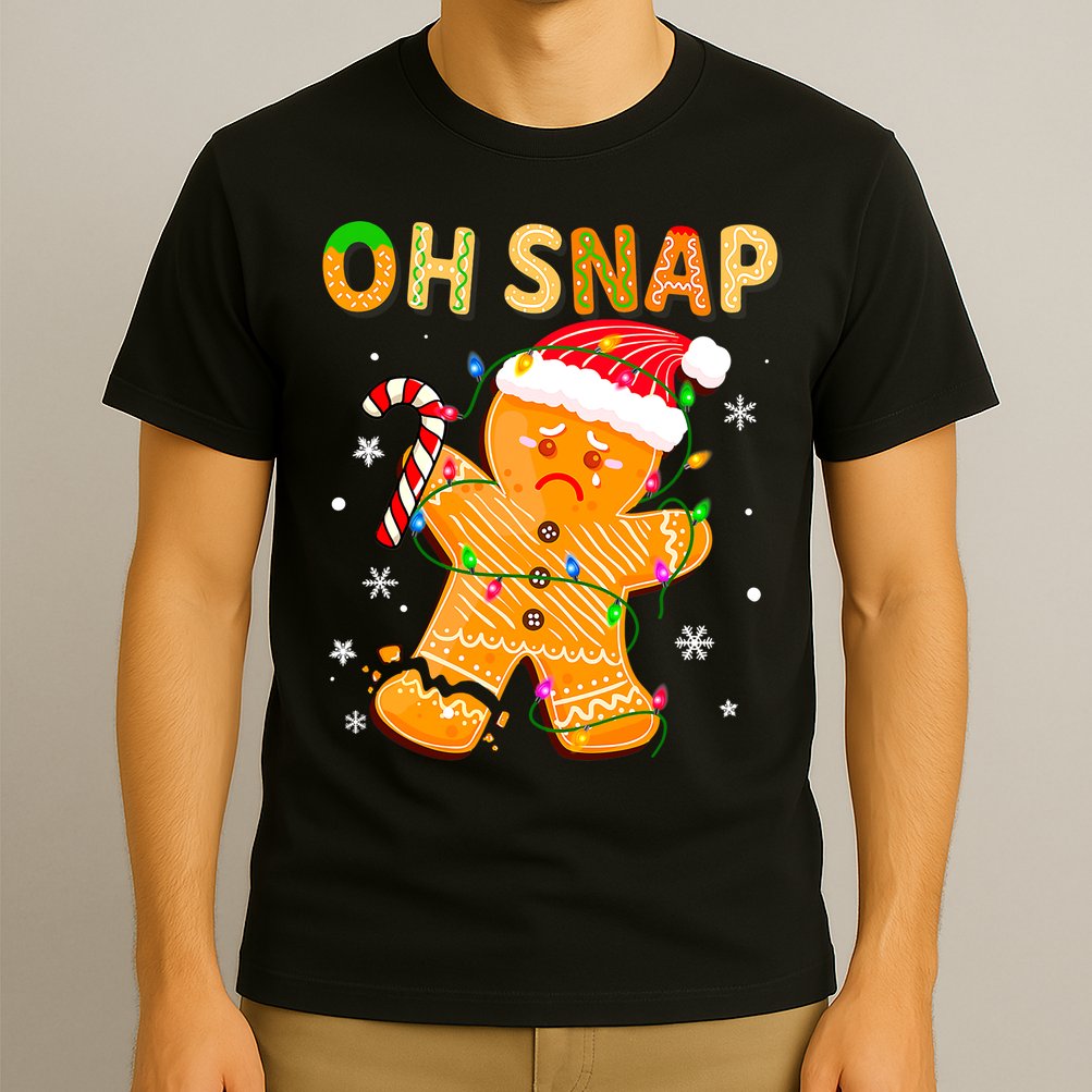 Oh Snap Gingerbread Man Christmas Cookie Costume Baking Team T-Shirt