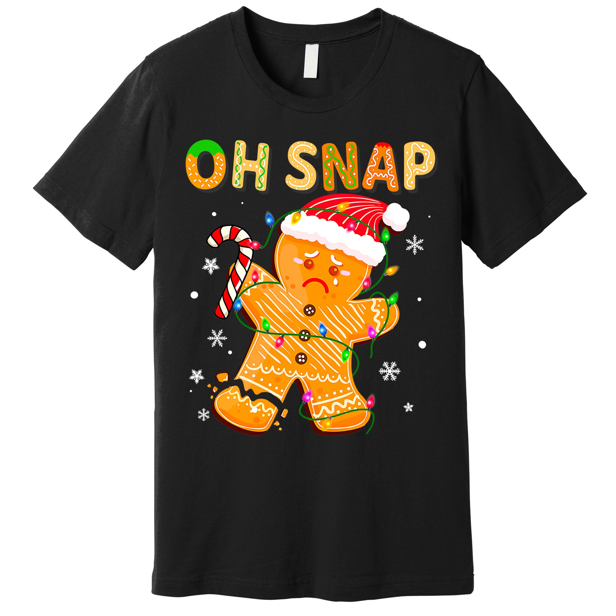 Oh Snap Gingerbread Man Christmas Cookie Costume Baking Team Premium T-Shirt