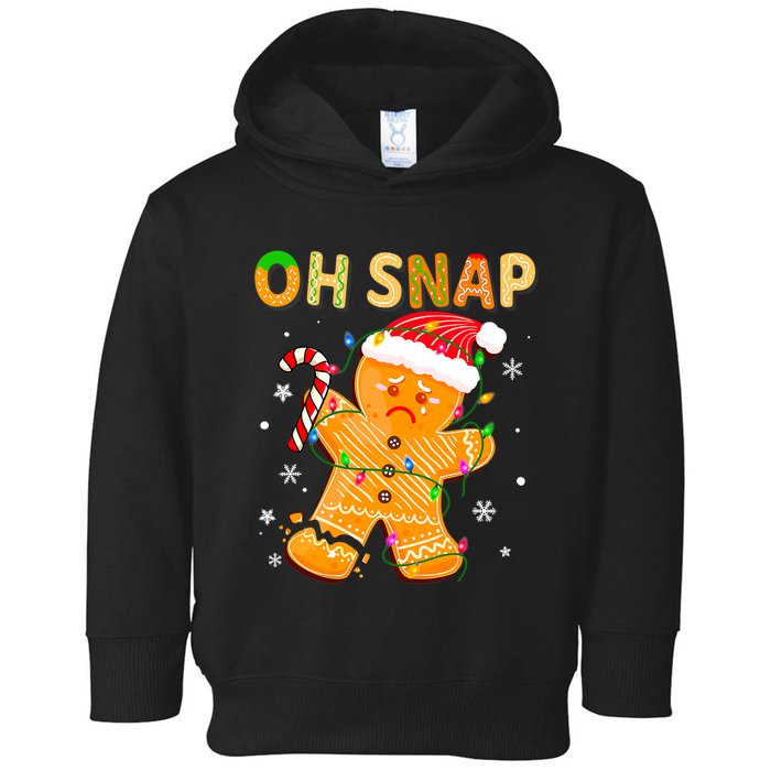 Oh Snap Gingerbread Man Christmas Cookie Costume Baking Team Toddler Hoodie