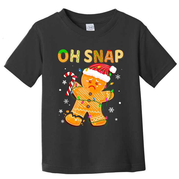 Oh Snap Gingerbread Man Christmas Cookie Costume Baking Team Toddler T-Shirt