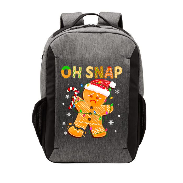 Oh Snap Gingerbread Man Christmas Cookie Costume Baking Team Vector Backpack