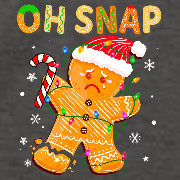Oh Snap Gingerbread Man Christmas Cookie Costume Baking Team Vector Backpack