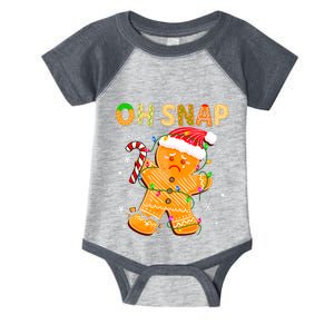 Oh Snap Gingerbread Man Christmas Cookie Costume Baking Team Infant Baby Jersey Bodysuit