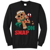 Oh Snap Gingerbread Man Funny Christmas Xmas Sweatshirt