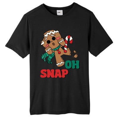 Oh Snap Gingerbread Man Funny Christmas Xmas Tall Fusion ChromaSoft Performance T-Shirt