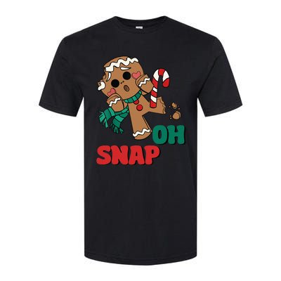 Oh Snap Gingerbread Man Funny Christmas Xmas Softstyle CVC T-Shirt