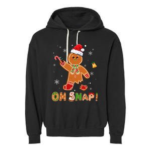 Oh Snap Gingerbread Christmas holiday  Garment-Dyed Fleece Hoodie