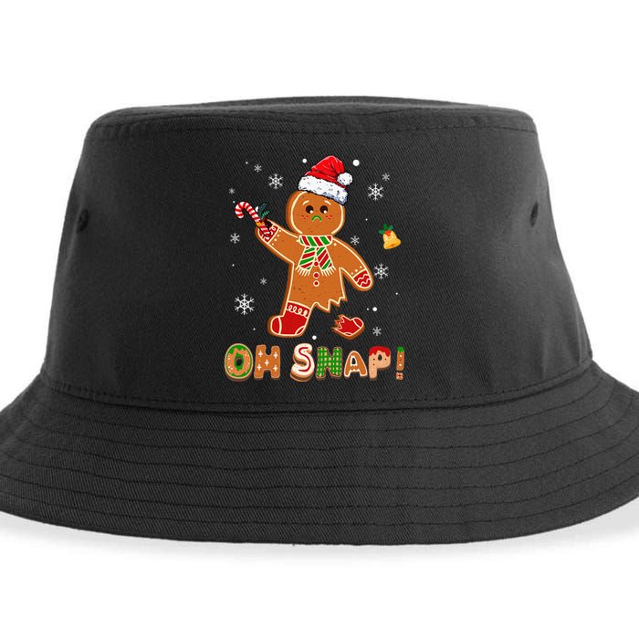 Oh Snap Gingerbread Christmas holiday  Sustainable Bucket Hat