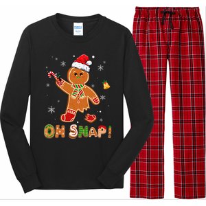 Oh Snap Gingerbread Christmas holiday  Long Sleeve Pajama Set