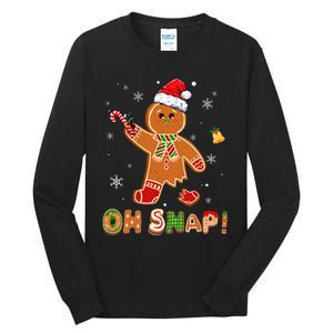 Oh Snap Gingerbread Christmas holiday  Tall Long Sleeve T-Shirt