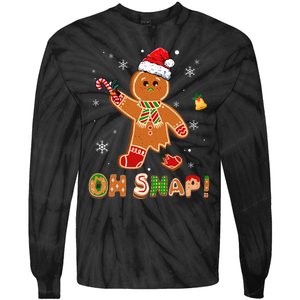 Oh Snap Gingerbread Christmas holiday  Tie-Dye Long Sleeve Shirt