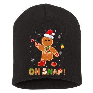 Oh Snap Gingerbread Christmas holiday  Short Acrylic Beanie