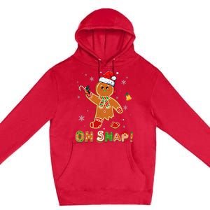 Oh Snap Gingerbread Christmas holiday  Premium Pullover Hoodie