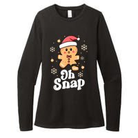 Oh Snap Gingerbread Man Cute Christmas Cookie Baking Team Womens CVC Long Sleeve Shirt