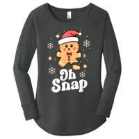 Oh Snap Gingerbread Man Cute Christmas Cookie Baking Team Women's Perfect Tri Tunic Long Sleeve Shirt