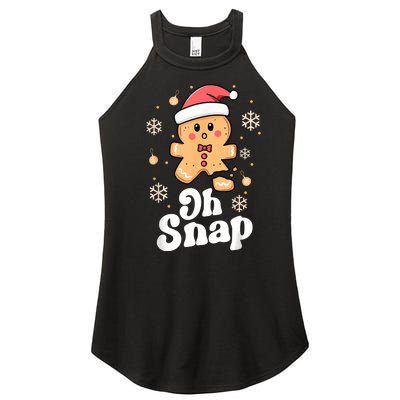 Oh Snap Gingerbread Man Cute Christmas Cookie Baking Team Women's Perfect Tri Rocker Tank