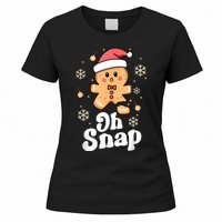 Oh Snap Gingerbread Man Cute Christmas Cookie Baking Team Women's T-Shirt