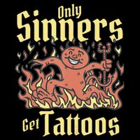 Only Sinners Get Tattoos Cooling Performance Long Sleeve Crew