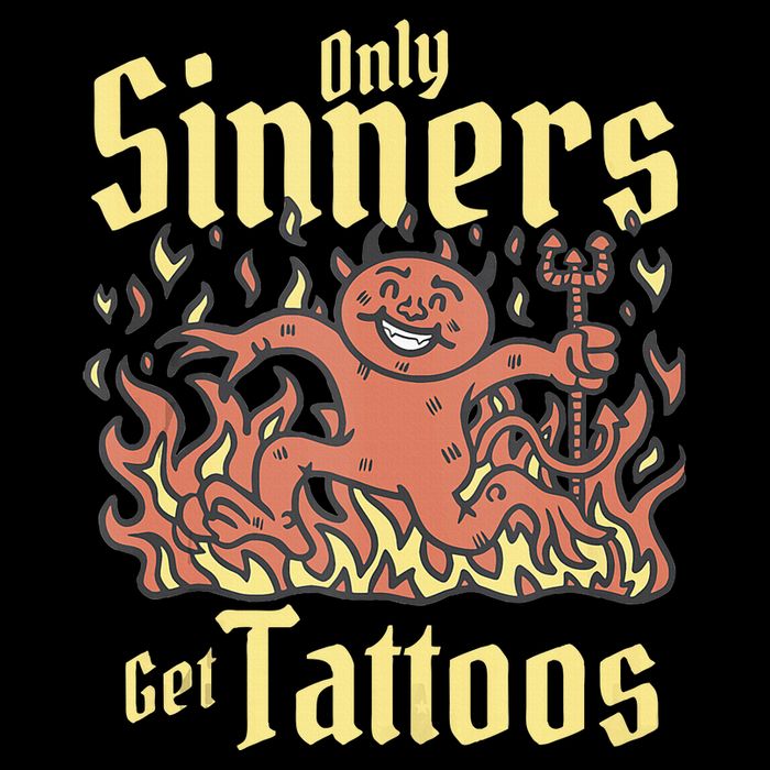 Only Sinners Get Tattoos Cooling Performance Long Sleeve Crew