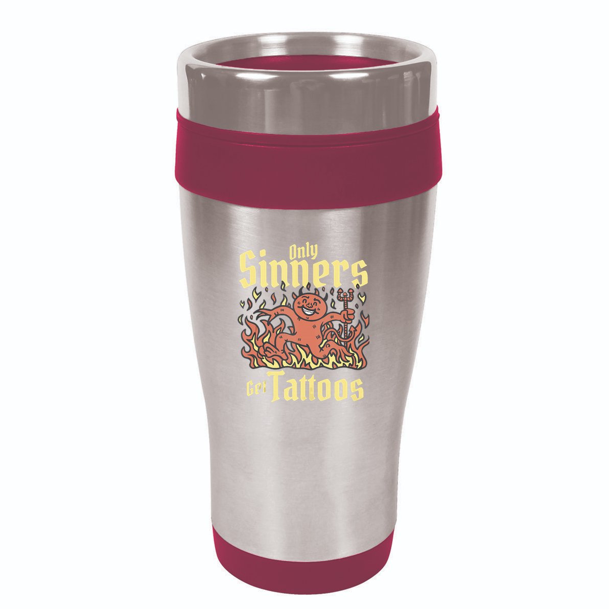 Only Sinners Get Tattoos 16oz Travel Tumbler