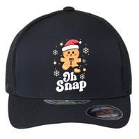 Oh Snap Gingerbread Man Christmas Cookie Baking Team Flexfit Unipanel Trucker Cap