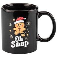 Oh Snap Gingerbread Man Christmas Cookie Baking Team 11oz C Handle Ceramic Mug