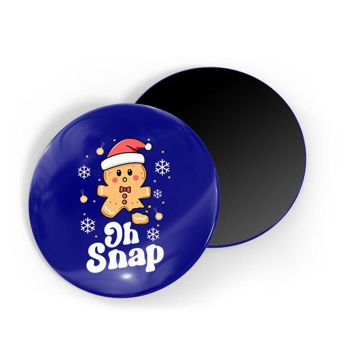 Oh Snap Gingerbread Man Christmas Cookie Baking Team Magnet