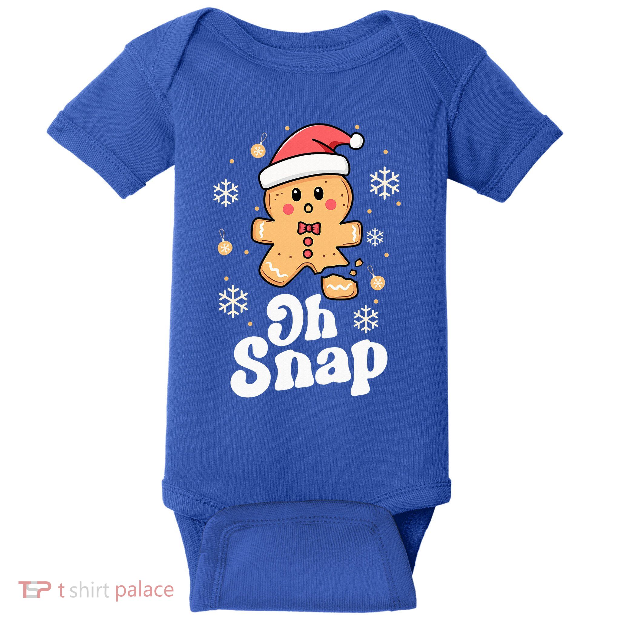 Oh Snap Gingerbread Man Christmas Cookie Baking Team Baby Bodysuit