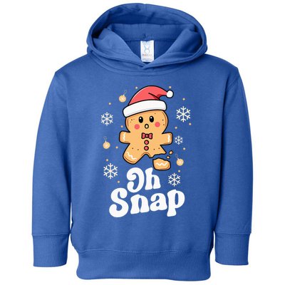 Oh Snap Gingerbread Man Christmas Cookie Baking Team Toddler Hoodie