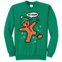 Oh Snap Gingerbread Man Funny Christmas Xmas Sweatshirt