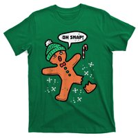 Oh Snap Gingerbread Man Funny Christmas Xmas T-Shirt