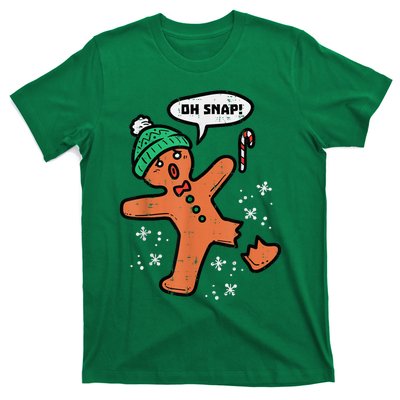 Oh Snap Gingerbread Man Funny Christmas Xmas T-Shirt