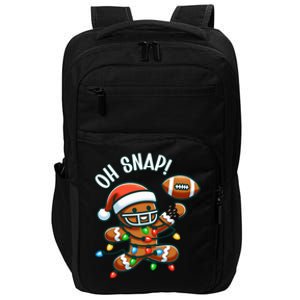 Oh Snap Gingerbreadman Christmas Football Impact Tech Backpack