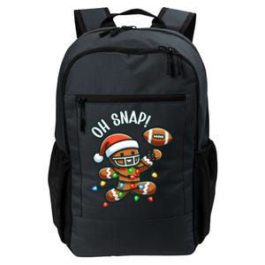 Oh Snap Gingerbreadman Christmas Football Daily Commute Backpack