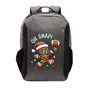 Oh Snap Gingerbreadman Christmas Football Vector Backpack