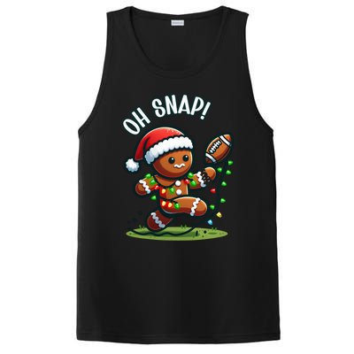 Oh Snap Gingerbreadman Christmas Football PosiCharge Competitor Tank