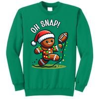 Oh Snap Gingerbreadman Christmas Football Sweatshirt