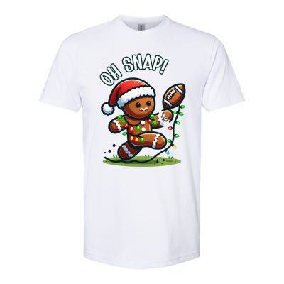 Oh Snap Gingerbreadman Christmas Football Softstyle CVC T-Shirt